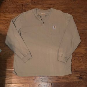 Carhartt Long-Sleeve Henley Size Large
